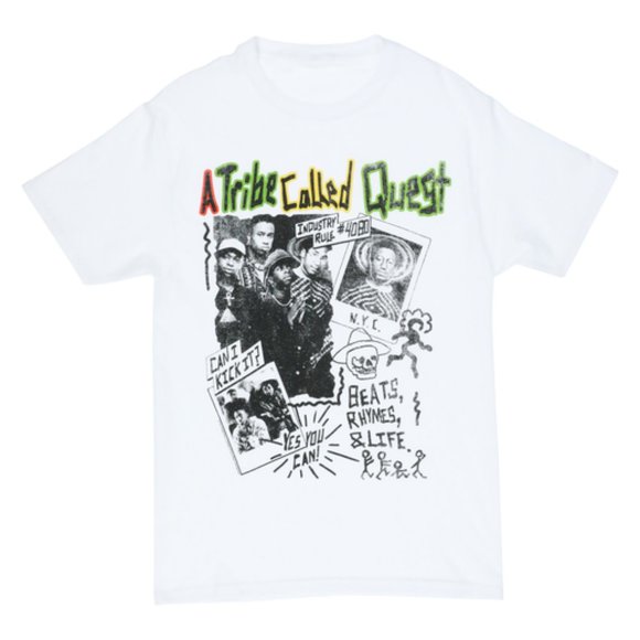 A Tribe Called Quest Vintage Graphic 90's T-Shirt Tee White Men's - Picture 2 of 3